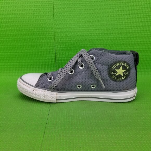 ✅Converse Chuck Taylor All Star Street Mid Shoes Youth/GS Size 2 Grey 661890F - Picture 10 of 12